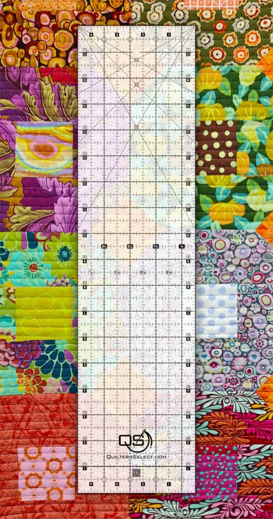 Quilters Select Non-Slip Crystal Clear Ruler 4.5″x18″