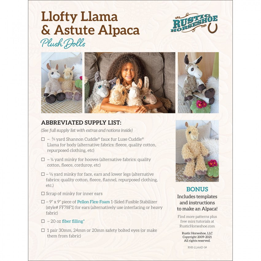 Llofty Llama Doll Pattern