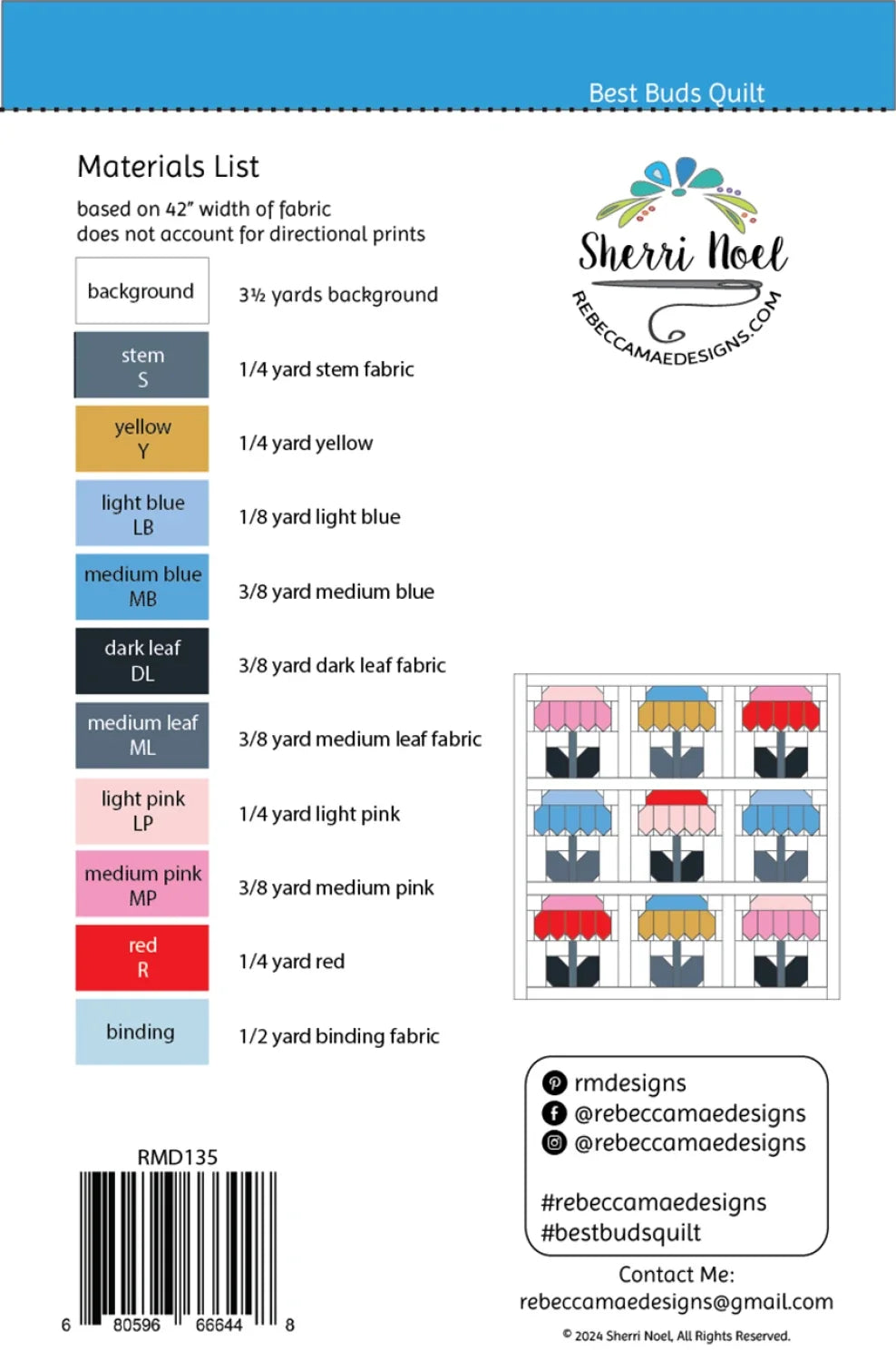 Best Buds Quilt Pattern