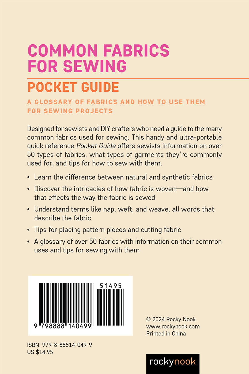 Common Fabrics for Sewing Book