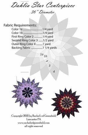 Dahlia Star Centerpiece Pattern