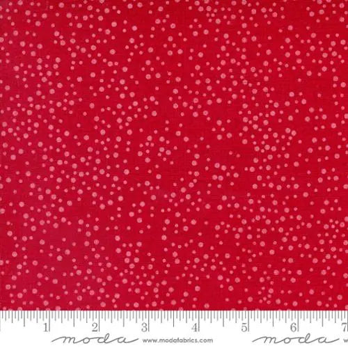 Red Crimson Dotty Thatched 44"/45" Fabric Per Yard