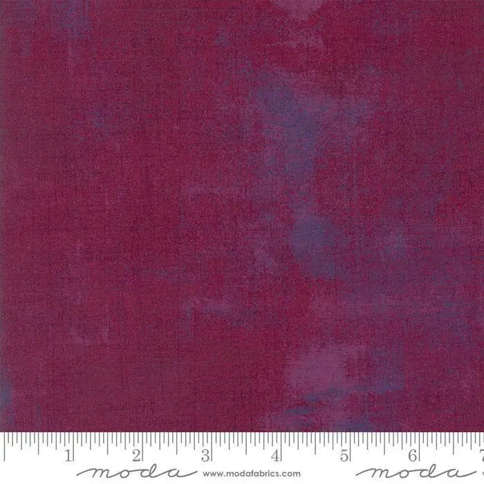 Red Grunge Basics Boysenberry 44"/45" Per Yard