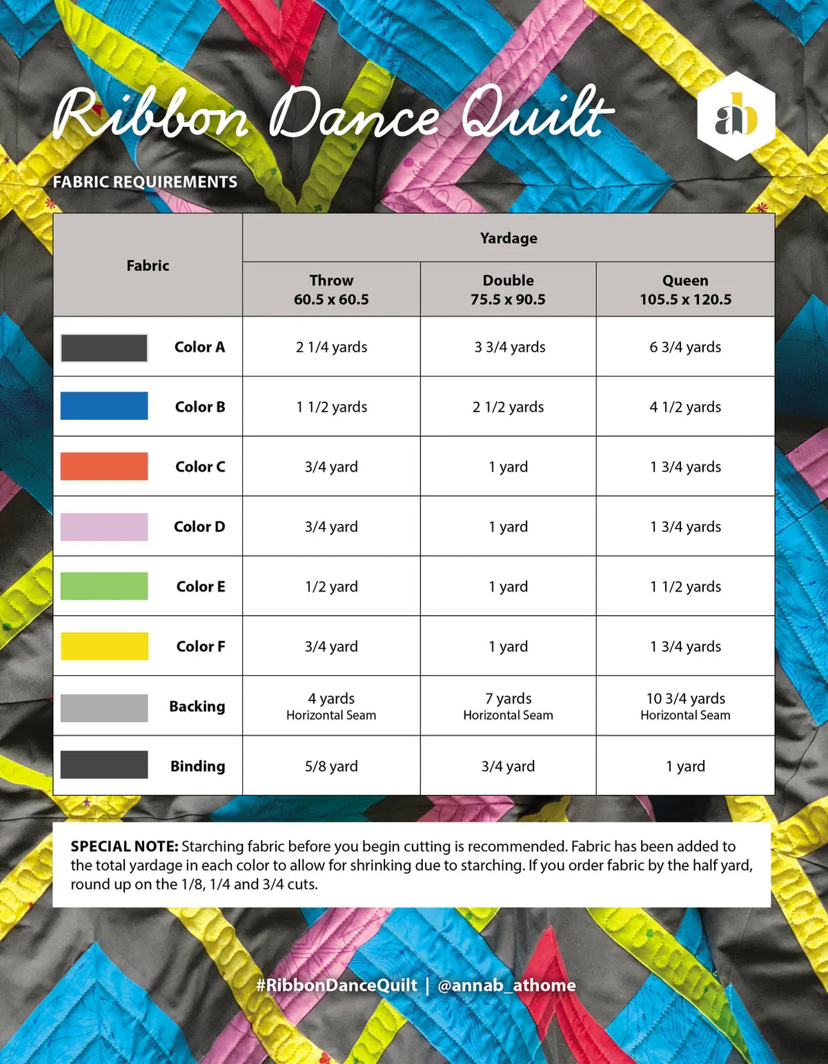 Ribbon Dance Quilt Pattern