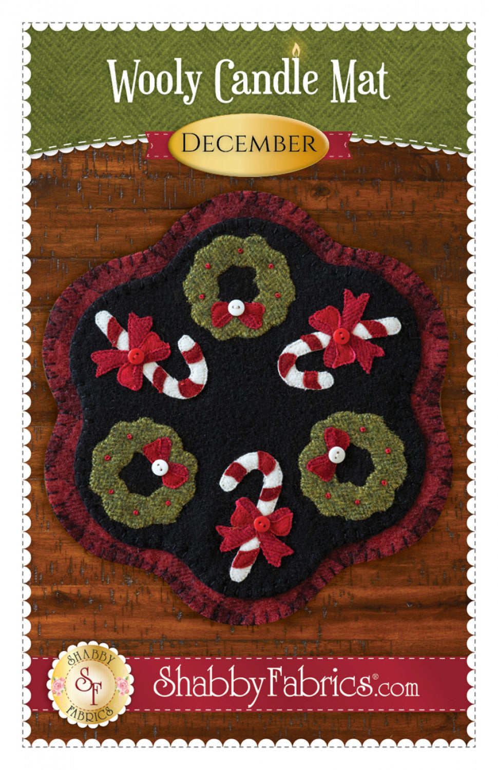 Wooly Candle Mat December Quilt Pattern