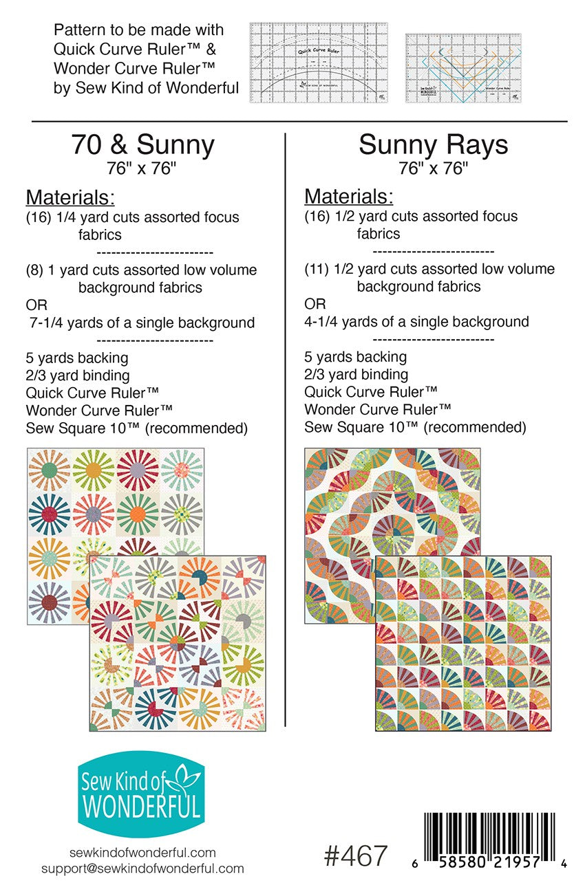 70 & Sunny Sunny Rays Quilt Pattern