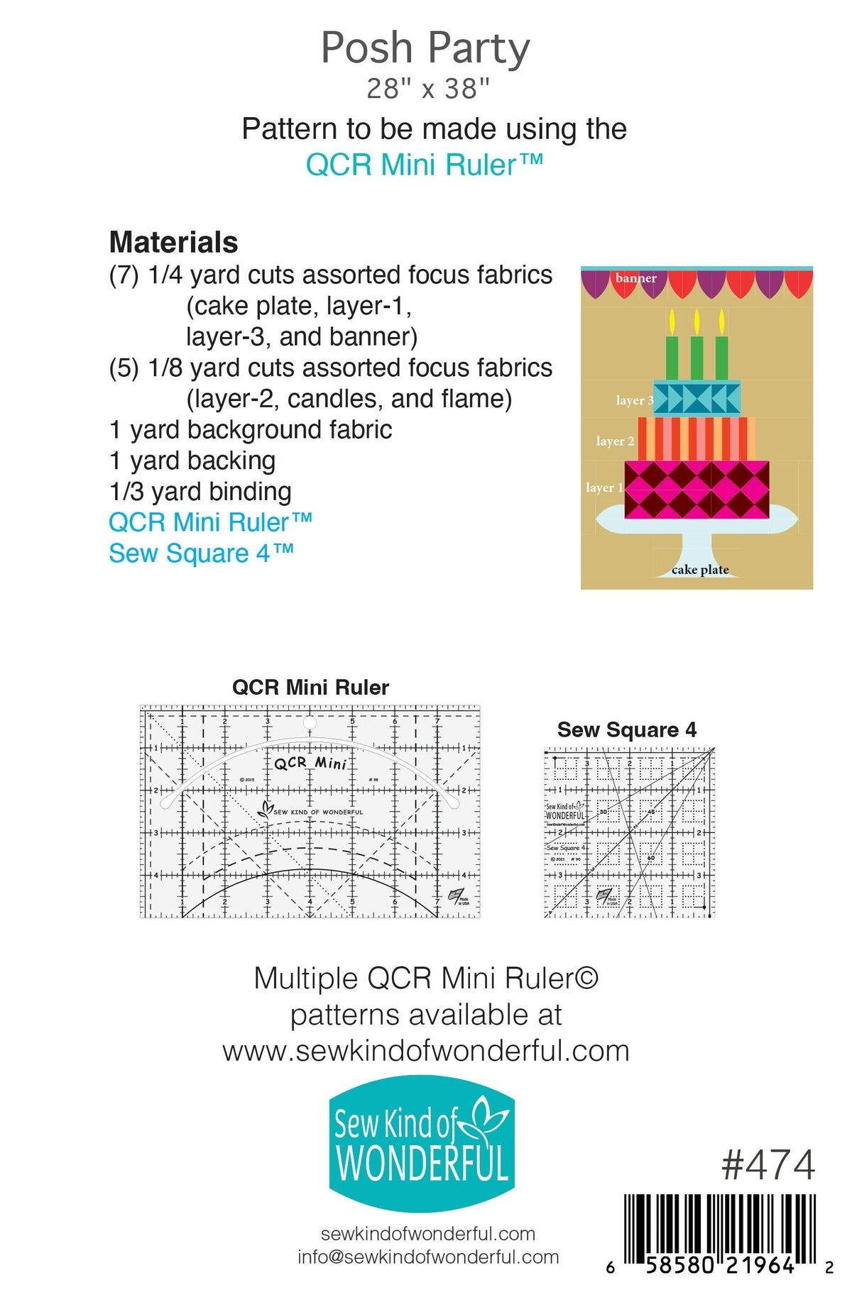 Posh Party Quilt Pattern