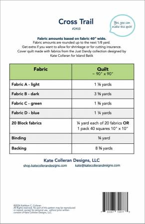 Cross Trail Quilt Pattern