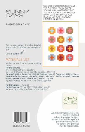 Sunny Days Quilt Pattern