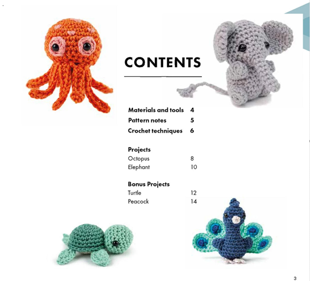 Mini Amigurumi Animals Kit Quilt Pattern