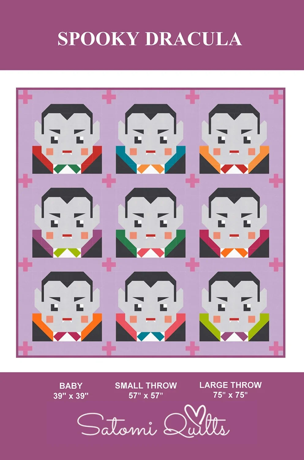 Spooky Dracula Quilt Pattern