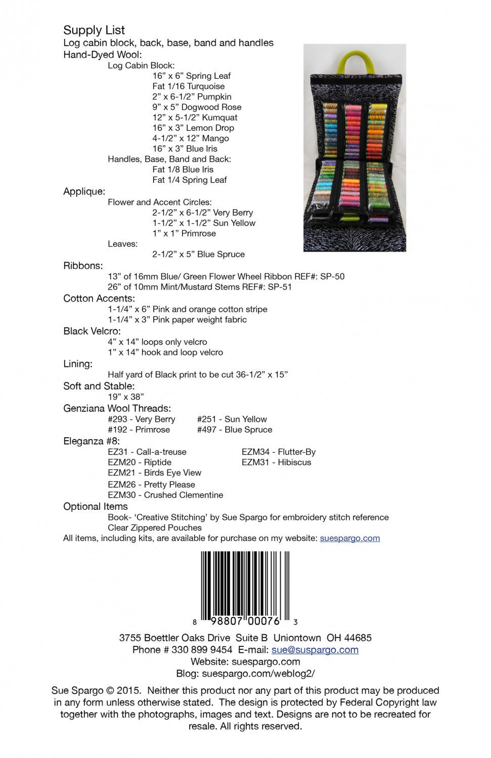 Allium Spool Sac Pattern