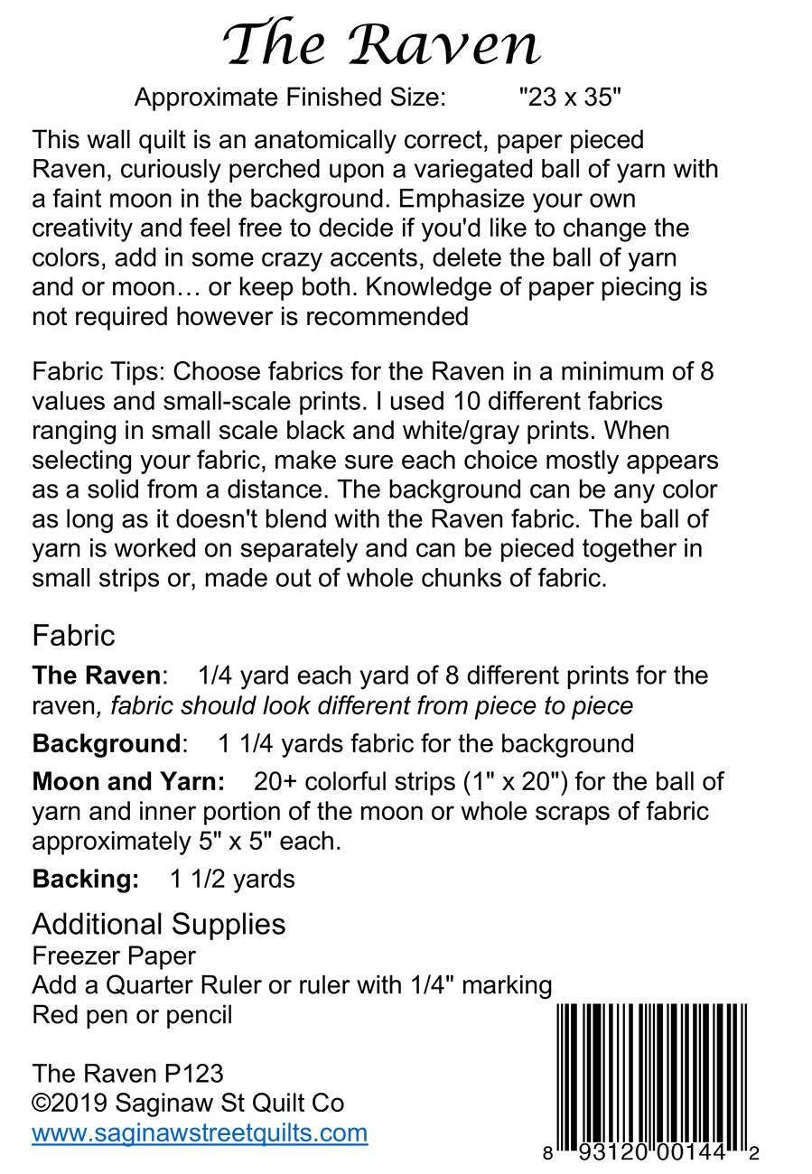 The Raven Quilt Pattern