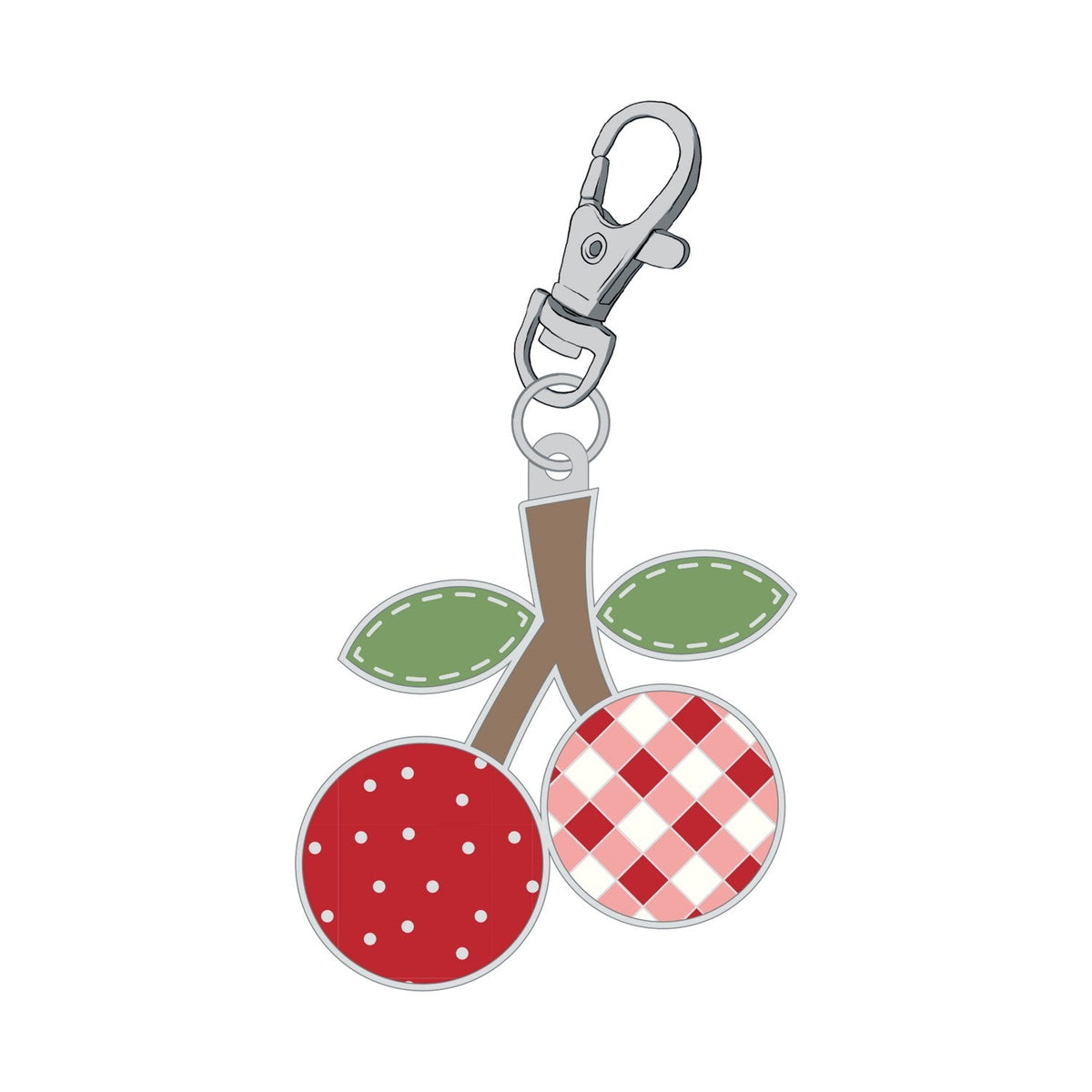 Calico Enamel Happy Charms Cherries