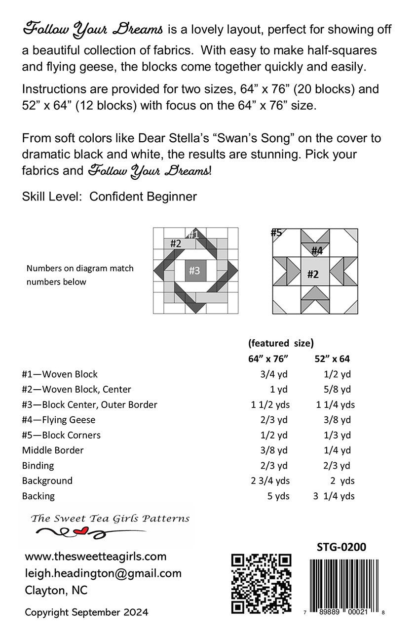 Follow Your Dreams Quilt Pattern