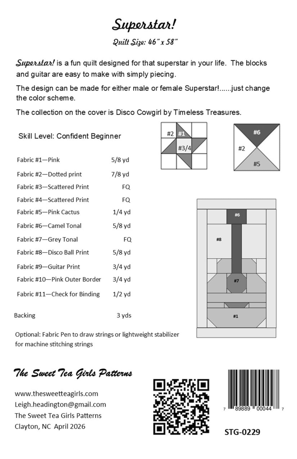 Superstar! Quilt Pattern