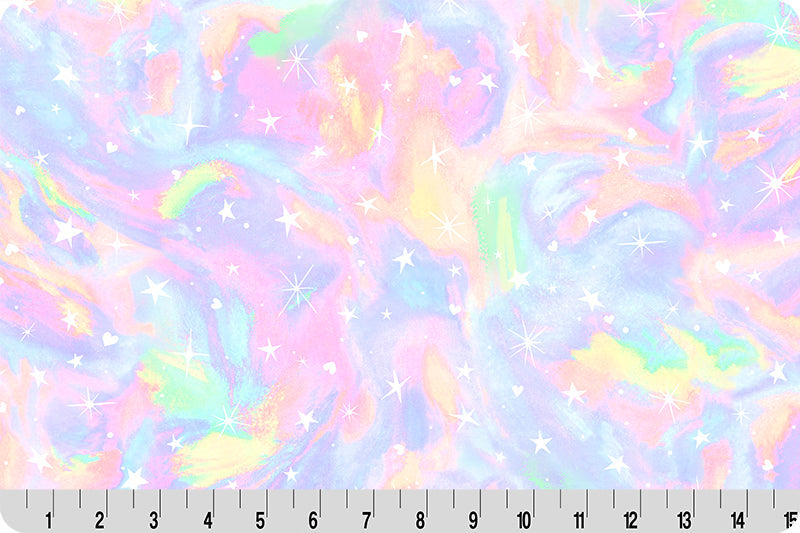 Unicorn Splash Cloud Cuddle Fabric per yard