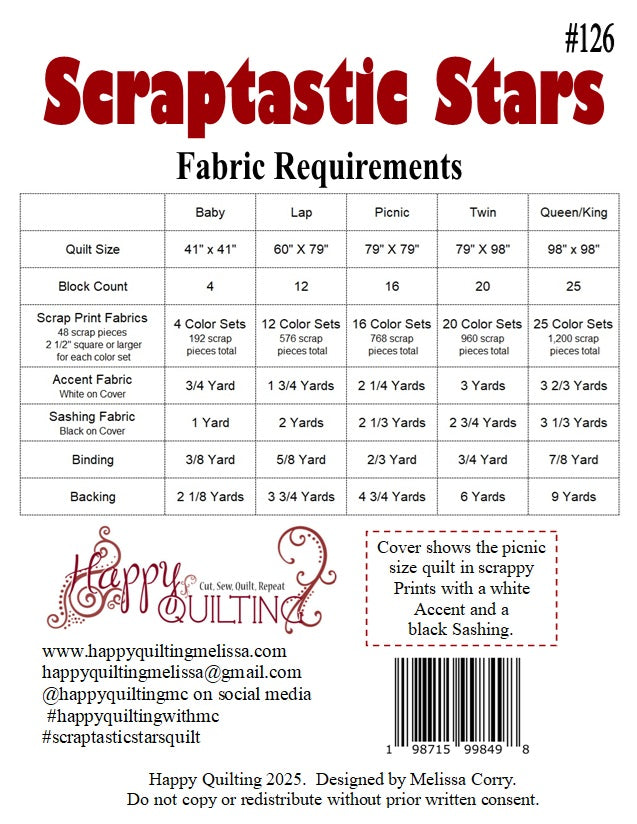 Scraptastic Stars Downloadable Pattern