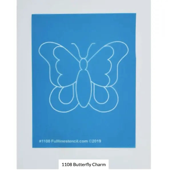 1108 Butterfly 3" by 3 3/4" Charm Stencil