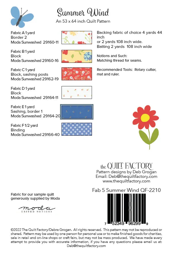 Summer Wind Quilt Pattern
