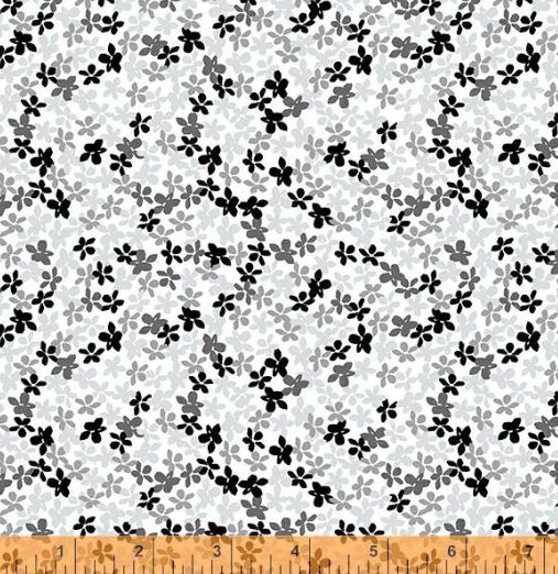 WD Grayscale Ditsy Blossom Whistler Studios
