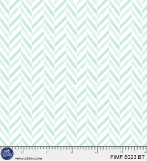 PB Baby Teal Chevron First Impressions Flannel