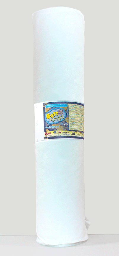 Soft & Bright 124" x 20 YD Batting - Premium Polyester Batting for Quilting