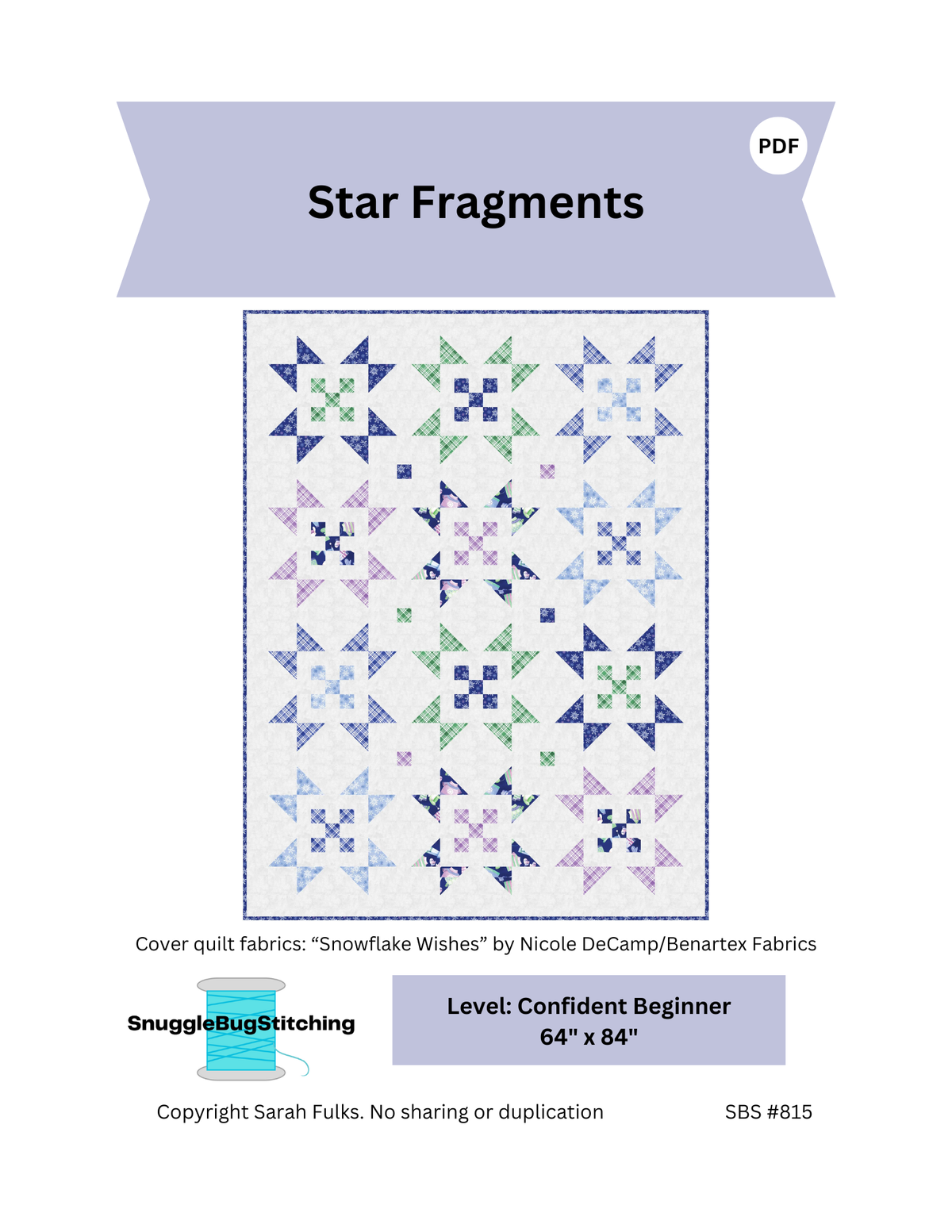 Star Fragments Downloadable Pattern