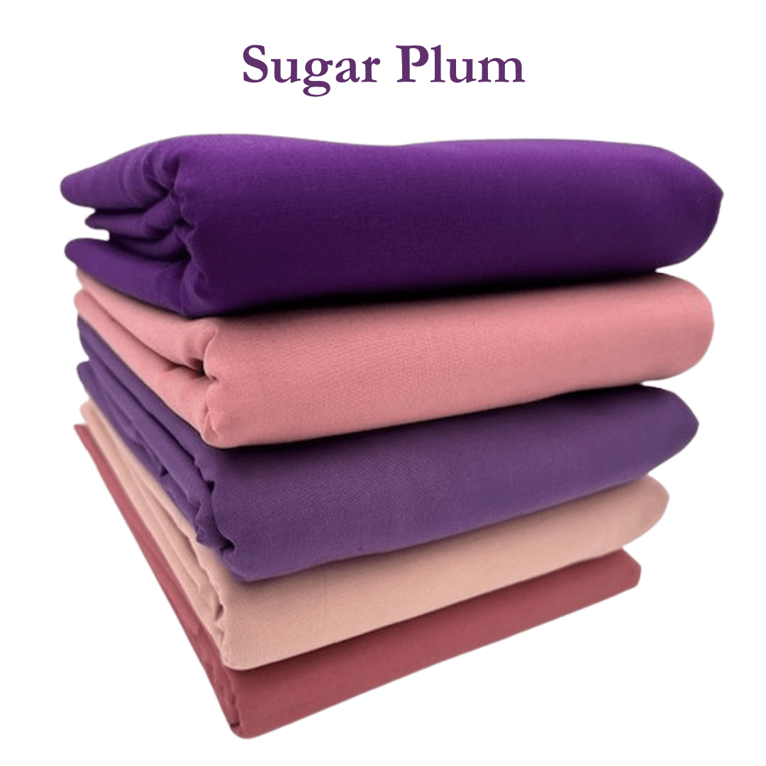 Supreme Solids - One Yard Bundle - 5 pack (Sugar Plum)