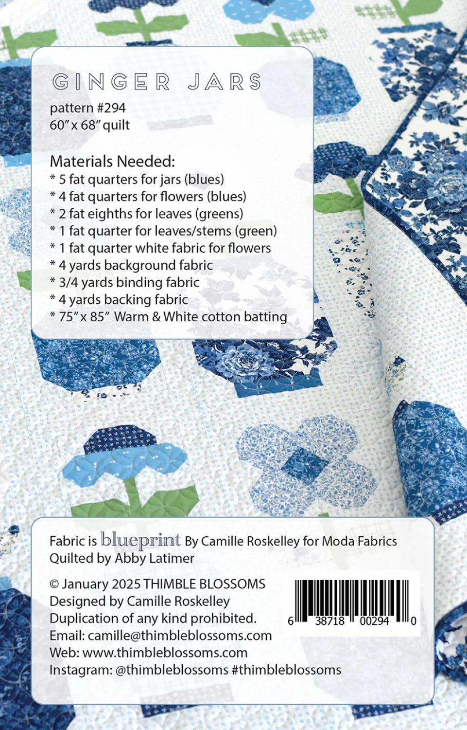 Ginger Jars Quilt Pattern