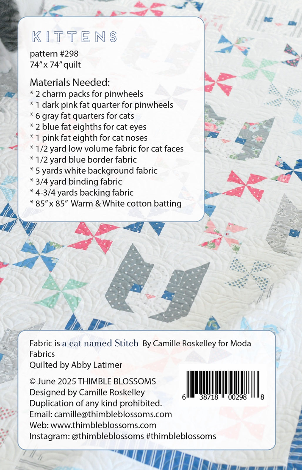 Kittens pattern Quilt Pattern