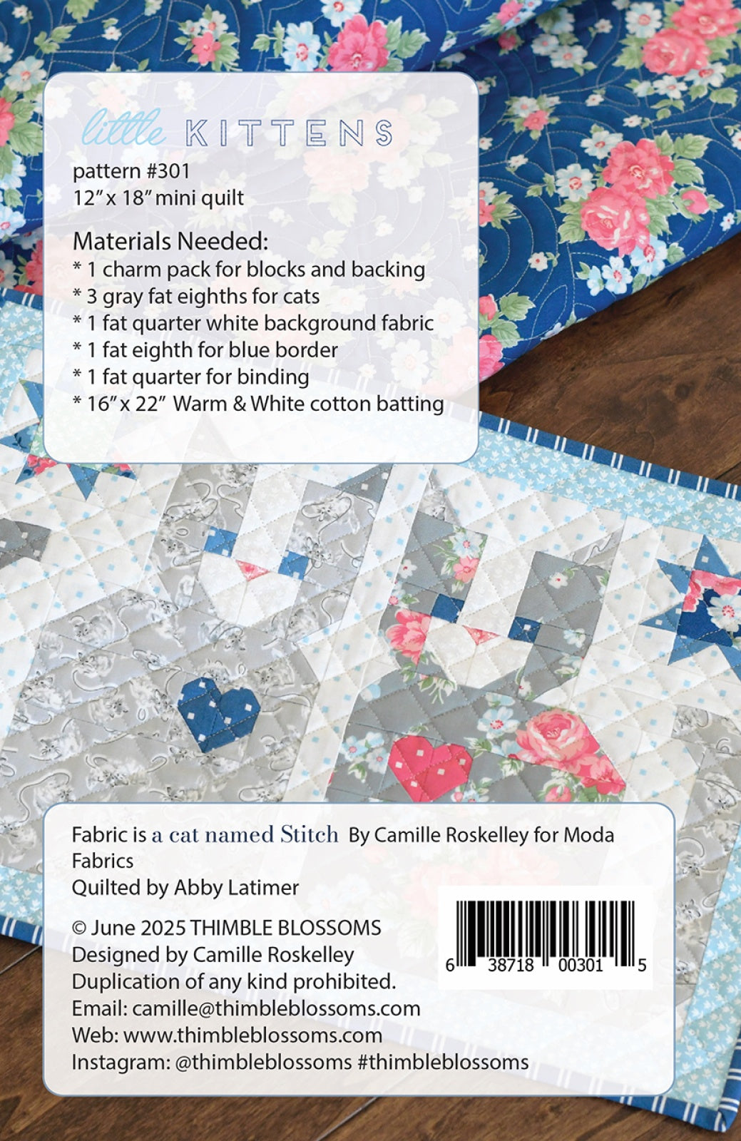 Little Kittens pattern Quilt Pattern