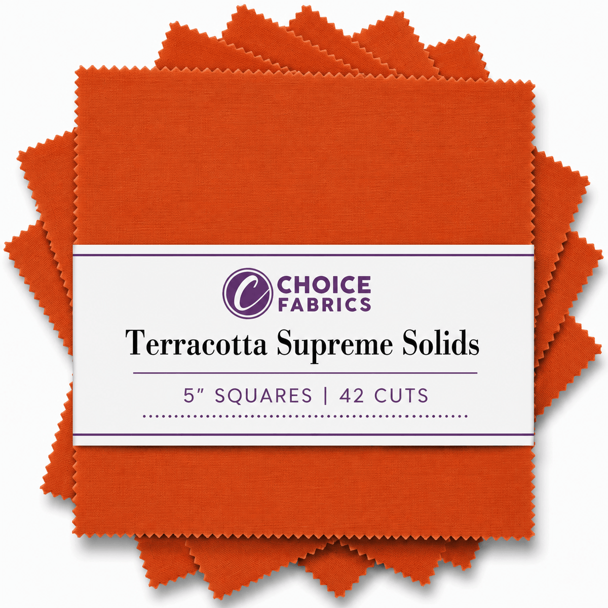 Supreme Solids Charm Pack - Terracota (42 Squares)