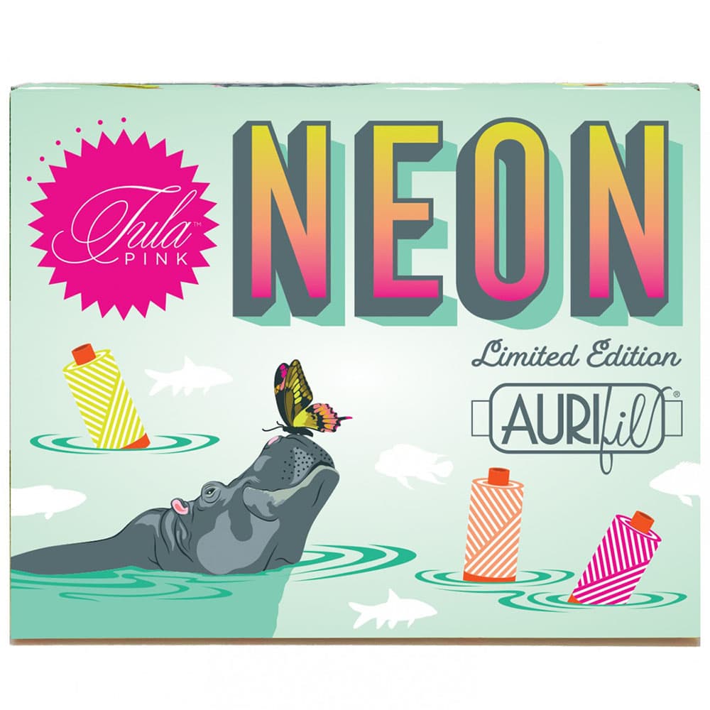 Tula Pink Aurifil Neons 3 Spool Thread Kit