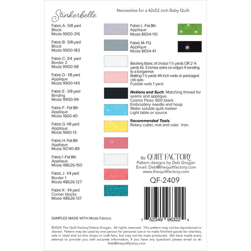 Stinkerbelle Quilt Pattern