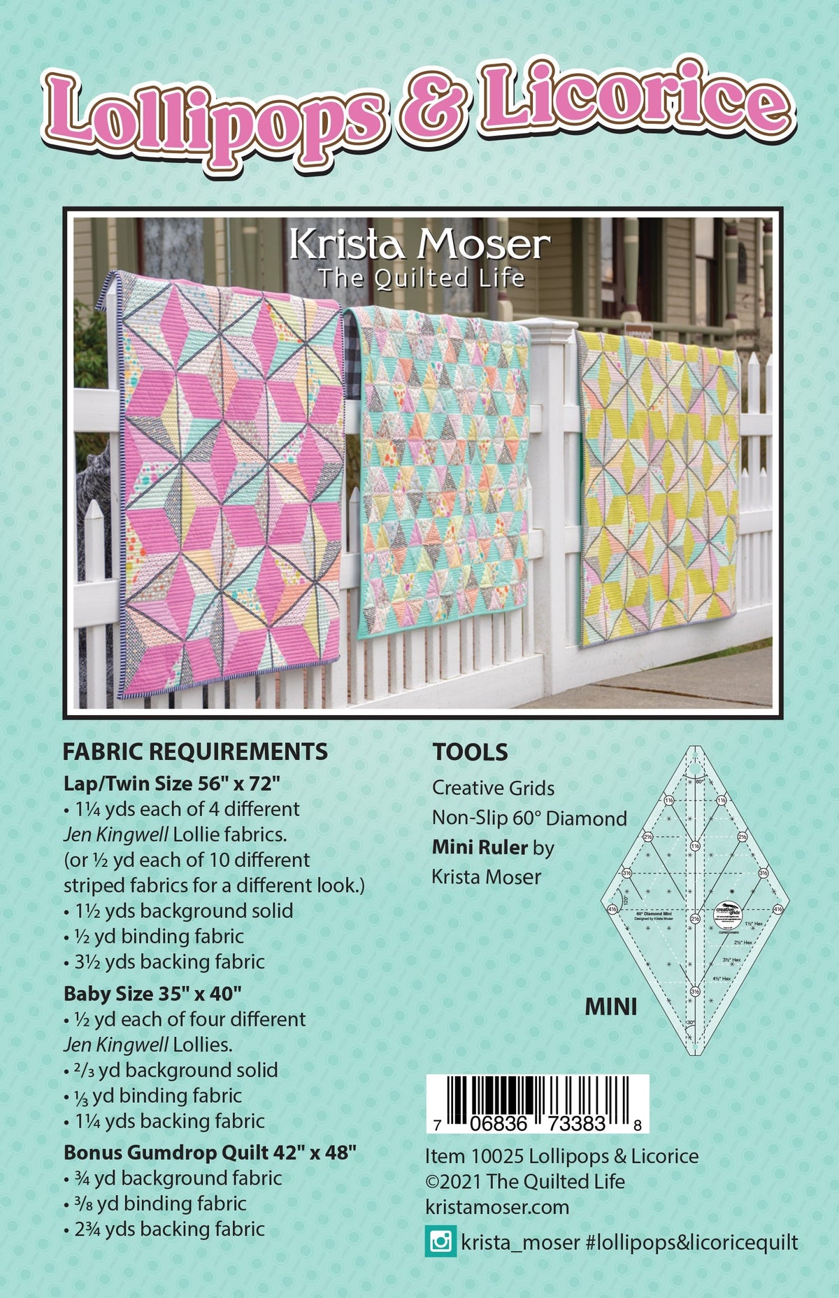Lollipops & Licorice Quilt Pattern