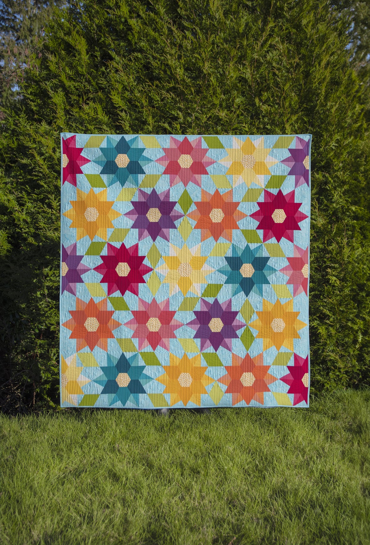 Dancing Dahlias Quilt Pattern