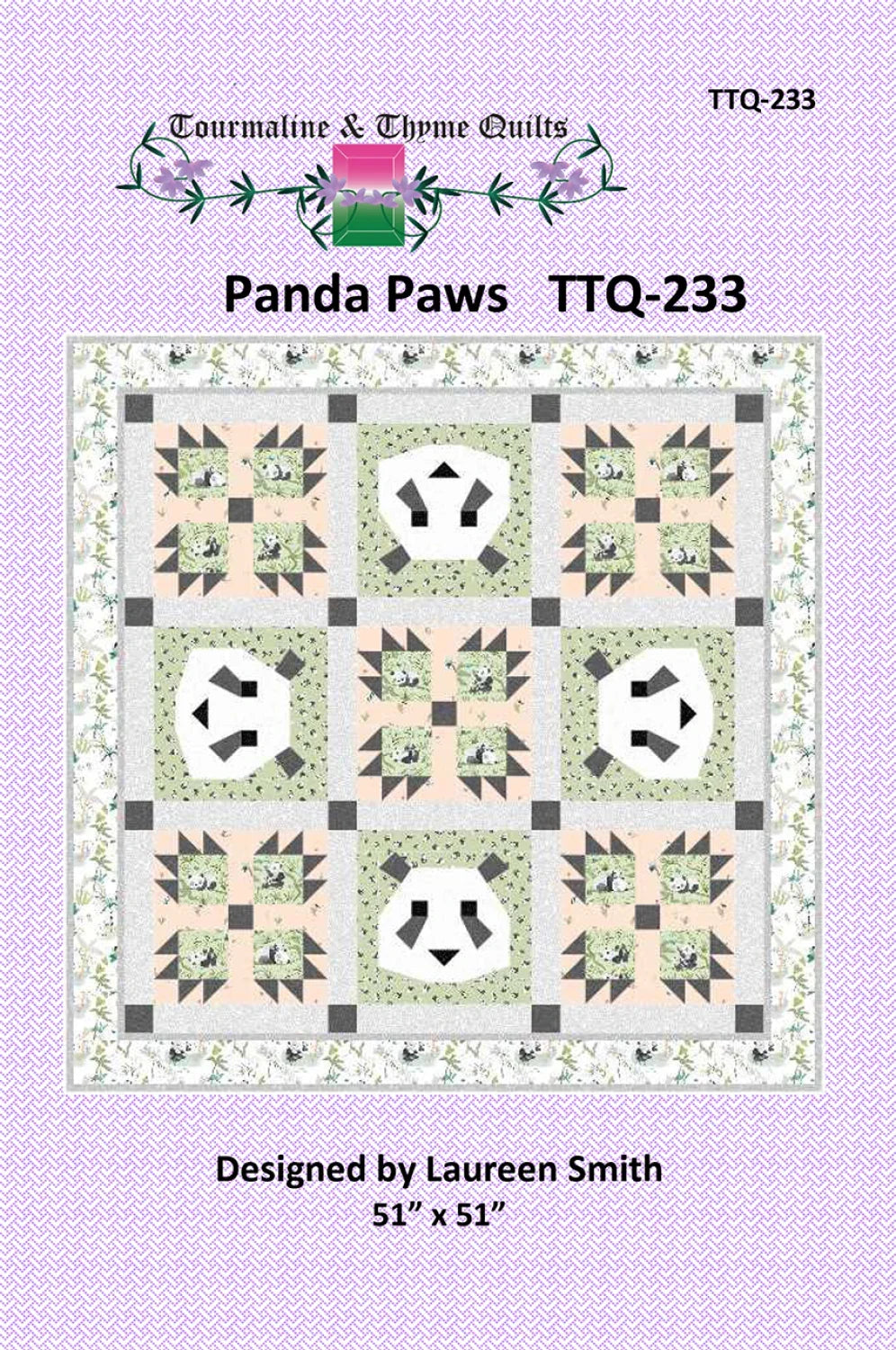 Panda Paws Quilt Pattern