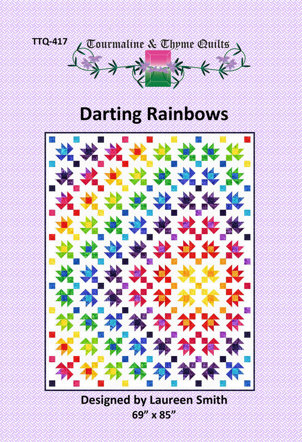 Darting Rainbows Quilt Pattern