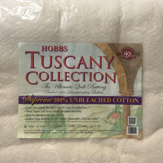 Hobbs Tuscany Supreme 100% Natural Cotton Batting