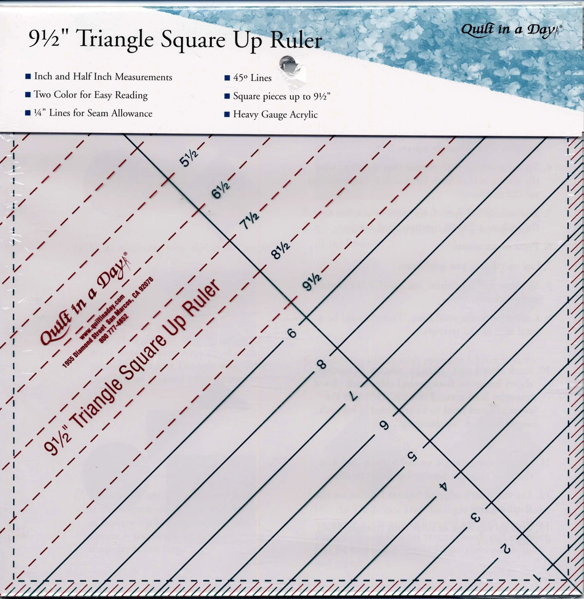 Triangular Square Up Ruler 9 1/2in