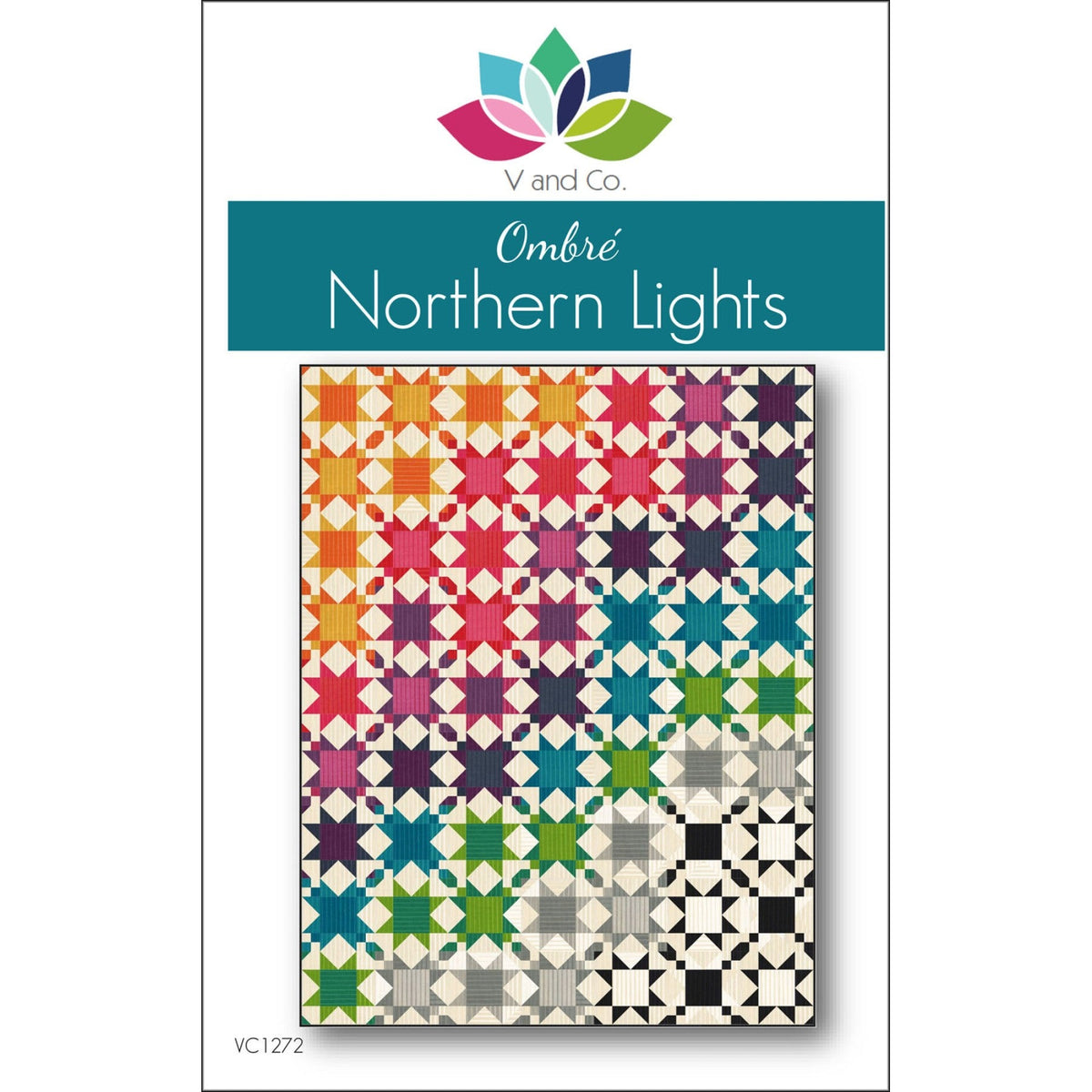 Ombre Northern Lights Quilt Pattern