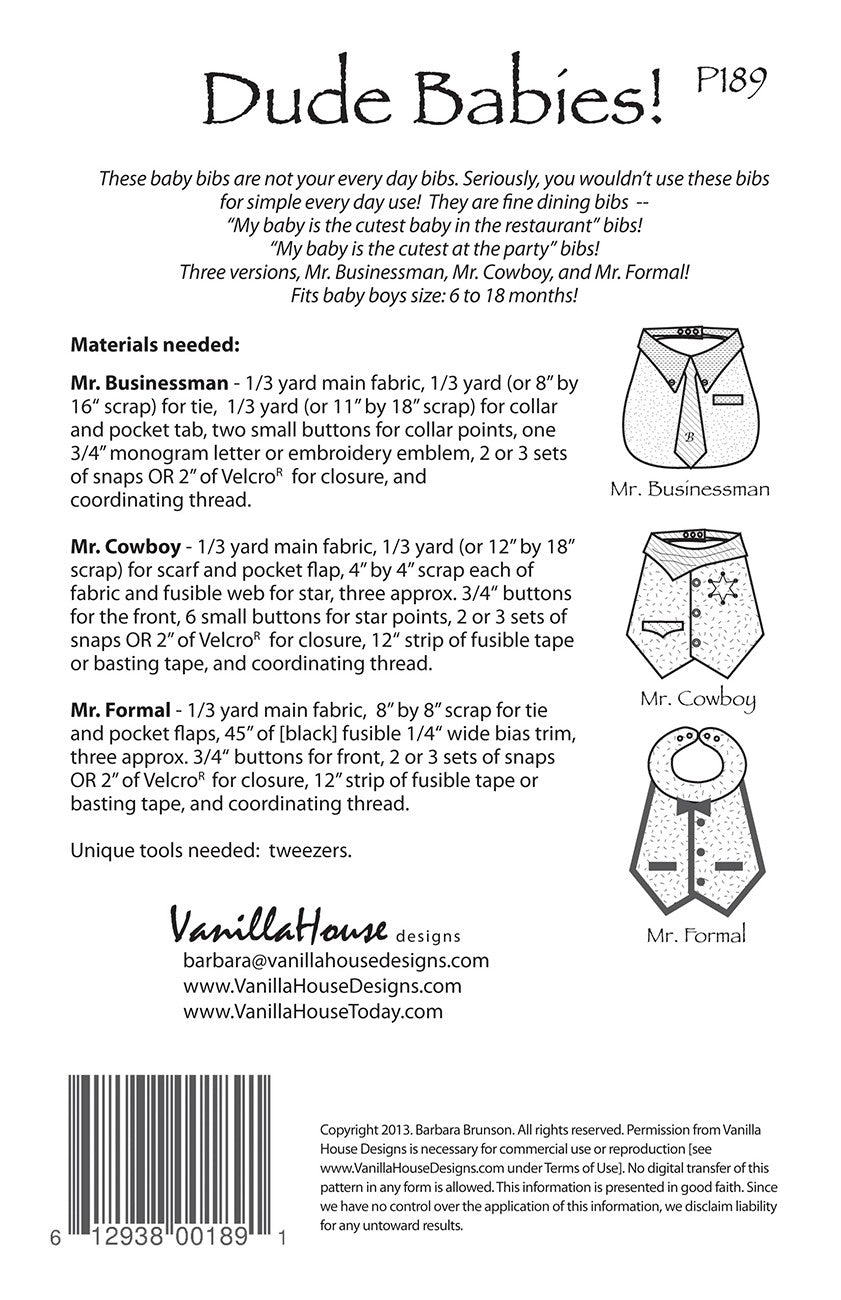Dude Babies Pattern
