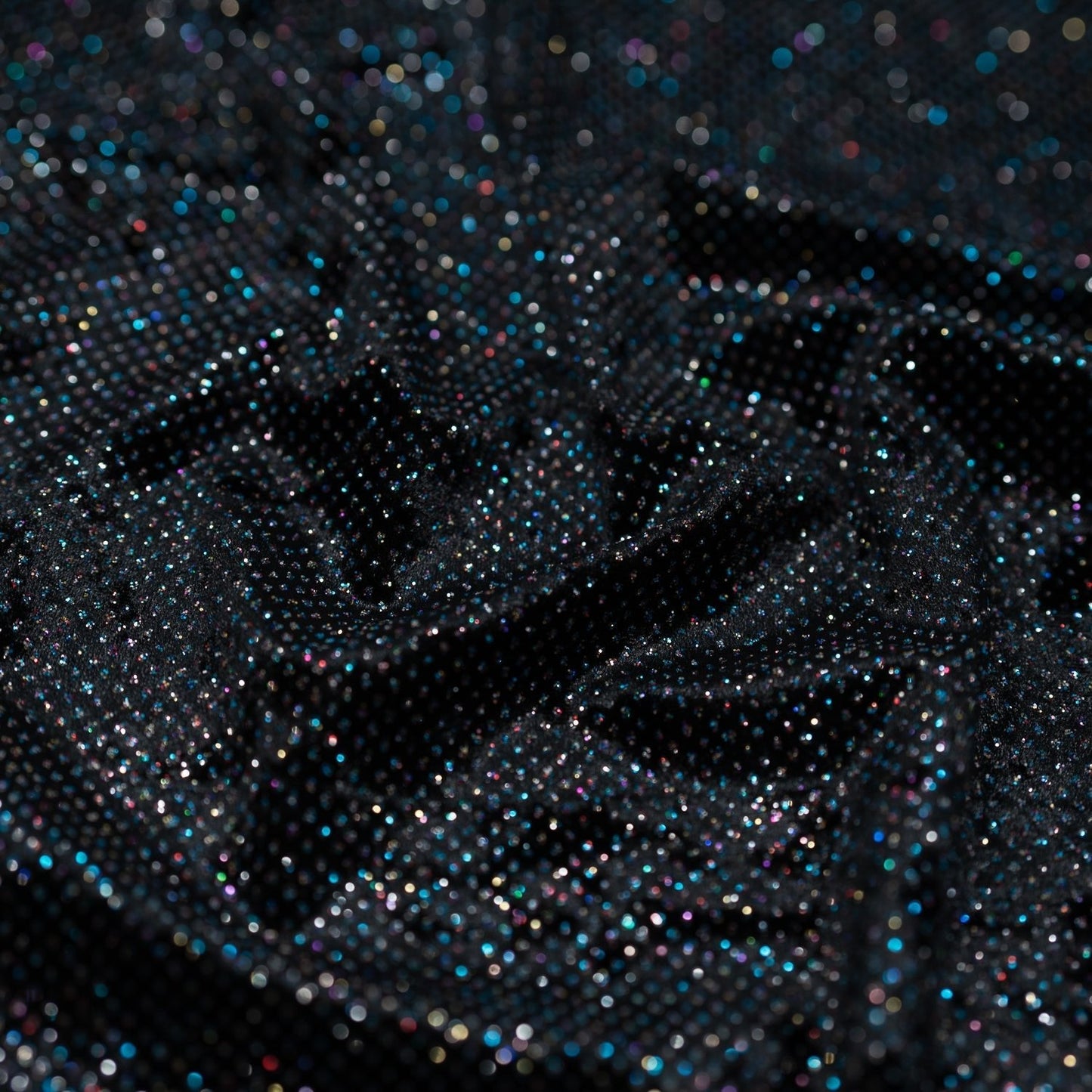Vivian Glitter Printed Stretch Velvet Fabric | Blue Moon Fabrics