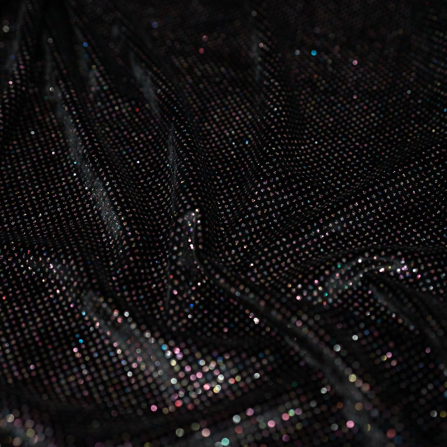 Vivian Glitter Printed Stretch Velvet Fabric | Blue Moon Fabrics