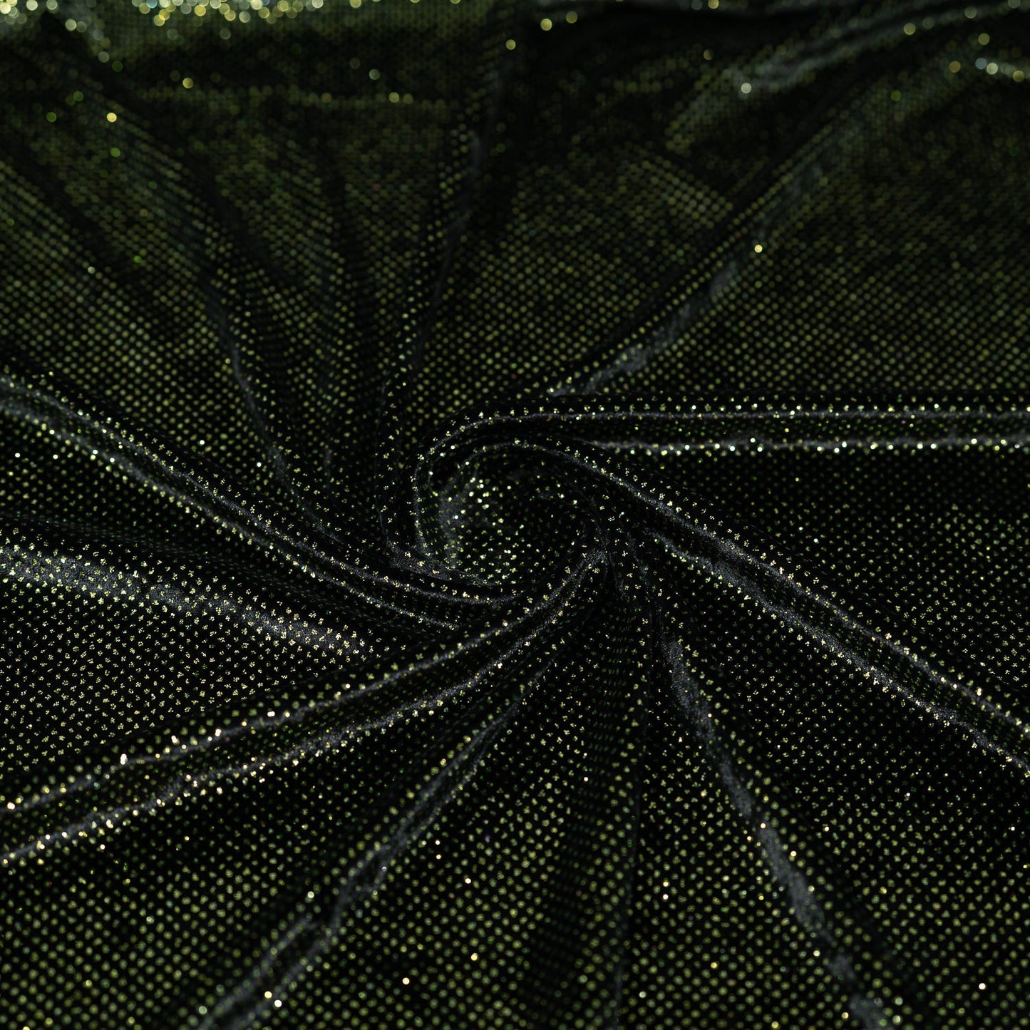 Vivian Glitter Printed Stretch Velvet Fabric | Blue Moon Fabrics