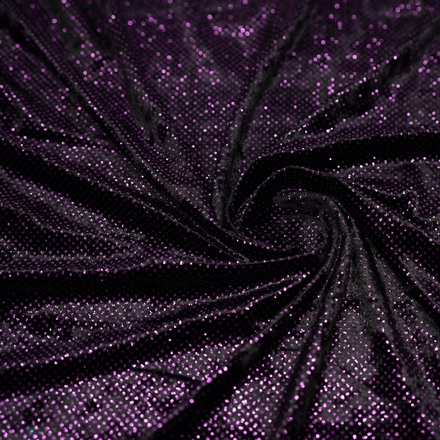 Vivian Glitter Printed Stretch Velvet Fabric | Blue Moon Fabrics