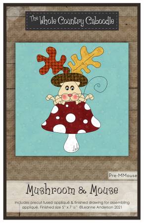 Mushroom Mouse Precut Fused Applique Pack