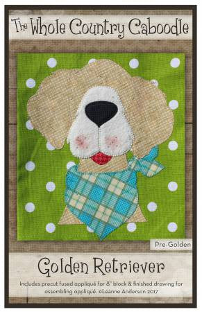 Golden Retriever Precut Fused Applique Pack