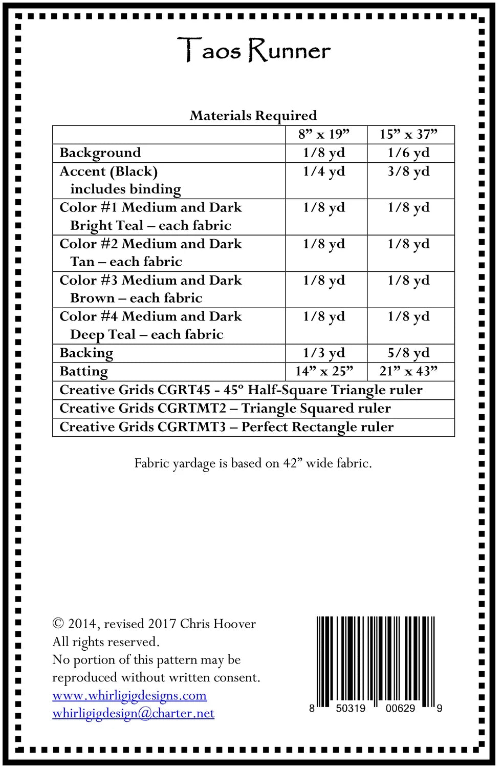 Taos Runner Pattern
